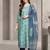 Women Floral Printed Regular Sequinned Kurta with Trousers & With Dupatta