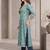 Women Floral Printed Regular Sequinned Kurta with Trousers & With Dupatta