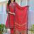 Women Ethnic Motifs Printed Regular Thread Work Kurta with Trousers & With Dupatta