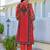 Women Ethnic Motifs Printed Regular Thread Work Kurta with Trousers & With Dupatta