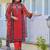Women Ethnic Motifs Printed Regular Thread Work Kurta with Trousers & With Dupatta