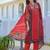 Women Ethnic Motifs Printed Regular Thread Work Kurta with Trousers & With Dupatta