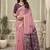 Peach cotton woven zari border patola pallu with fancy tassels casual wear saree