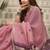 Peach cotton woven zari border patola pallu with fancy tassels casual wear saree