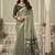 Olive cotton woven zari border patola pallu with fancy tassels casual wear saree