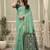 Turquoise cotton woven zari border patola pallu with fancy tassels casual wear saree