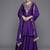 Floral Thread Embroidered Sequinned Chanderi Silk Kurta & Palazzos With Dupatta