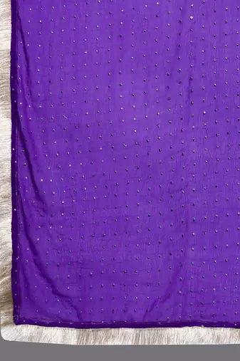 Floral Thread Embroidered Sequinned Chanderi Silk Kurta & Palazzos With Dupatta