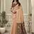 Light orange cotton woven zari border patola pallu with fancy tassels casual wear saree