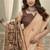 Light orange cotton woven zari border patola pallu with fancy tassels casual wear saree