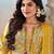 Women Floral Printed Regular Thread Work Kurta with Trousers & With Dupatta