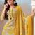 Women Floral Printed Regular Thread Work Kurta with Trousers & With Dupatta