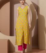 Women Ethnic Motifs Printed Regular Kurta with Trousers