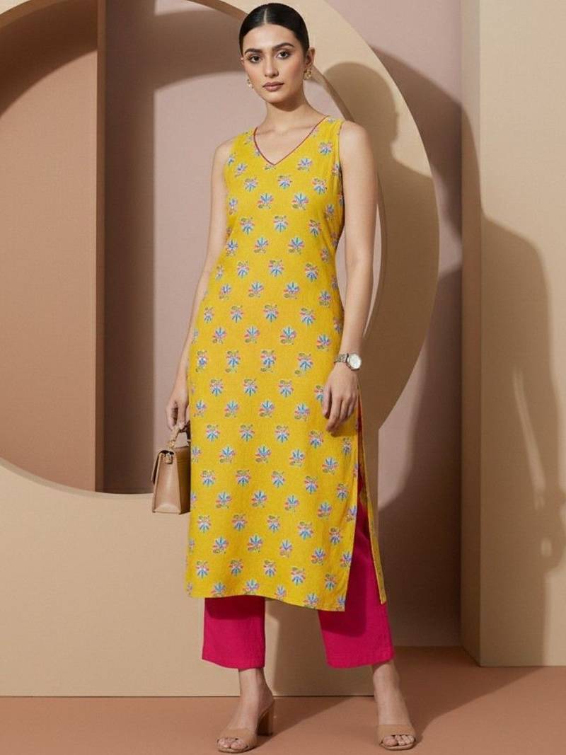 Women Ethnic Motifs Printed Regular Kurta with Trousers