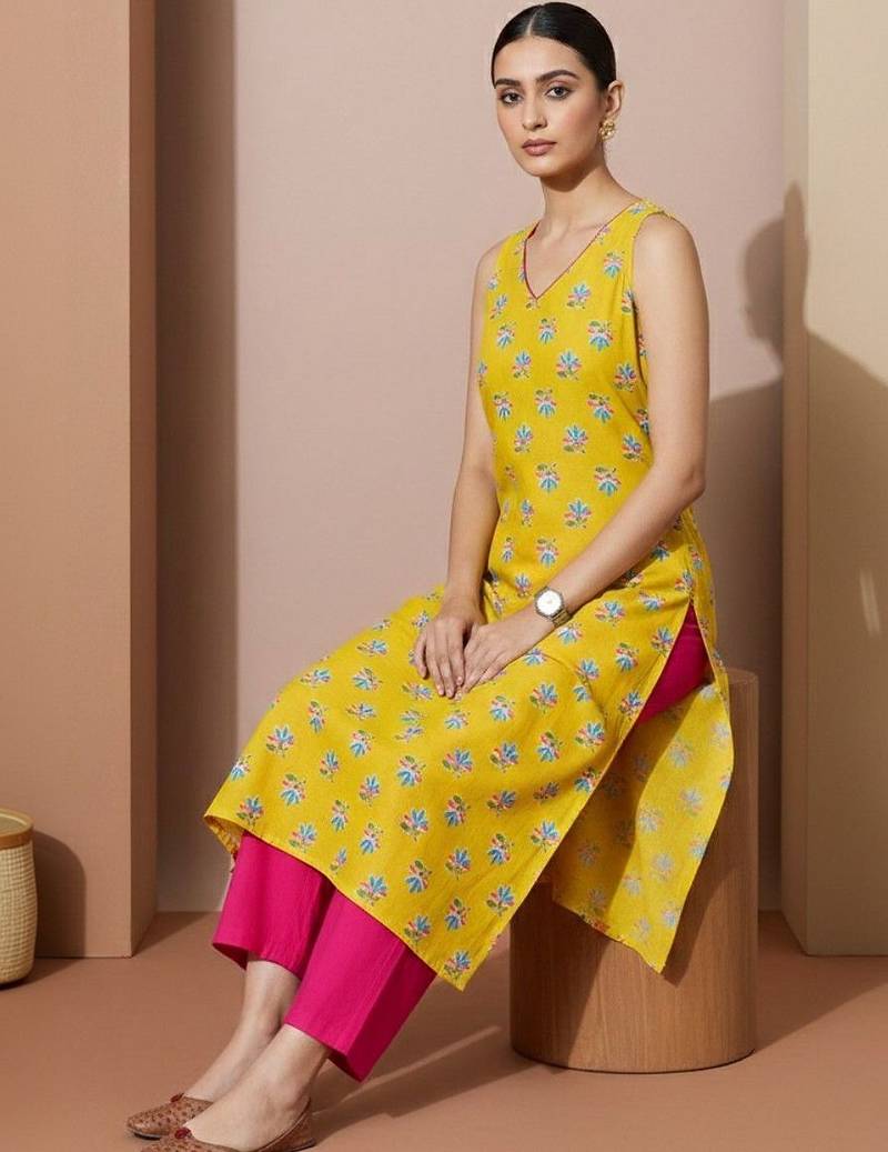 Women Ethnic Motifs Printed Regular Kurta with Trousers