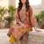 Women Ethnic Motifs Printed Regular Chanderi Silk Kurta with Trousers