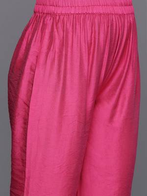 Women Yoke Design Panelled Thread Work Kurta with Trousers & Dupatta 3