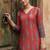 Women Ethnic Motifs Printed Regular Chanderi Silk Kurta with Trousers