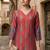 Women Ethnic Motifs Printed Regular Chanderi Silk Kurta with Trousers