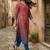 Women Ethnic Motifs Printed Regular Chanderi Silk Kurta with Trousers