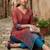 Women Ethnic Motifs Printed Regular Chanderi Silk Kurta with Trousers