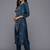 Embroidered Thread Work Chanderi Silk Kurta With Trousers & Dupatta