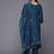 Embroidered Thread Work Chanderi Silk Kurta With Trousers & Dupatta