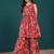 Women Floral Embroidered Regular Thread Work Pure Cotton Kurti with Sharara