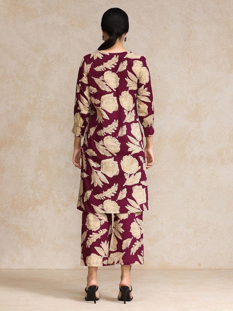 Women Floral Printed Regular Pure Cotton Kurta Set