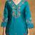 Women Floral Embroidered Regular Thread Work Pure Cotton Kurta with Trousers & With Dupatta