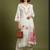 Women Floral Embroidered Regular Thread Work Pure Cotton Kurta with Trousers & With Dupatta