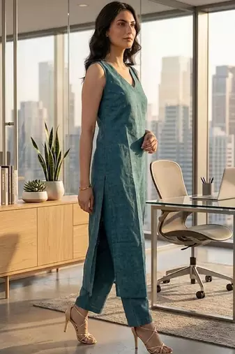 Women Regular Kurta with Trousers