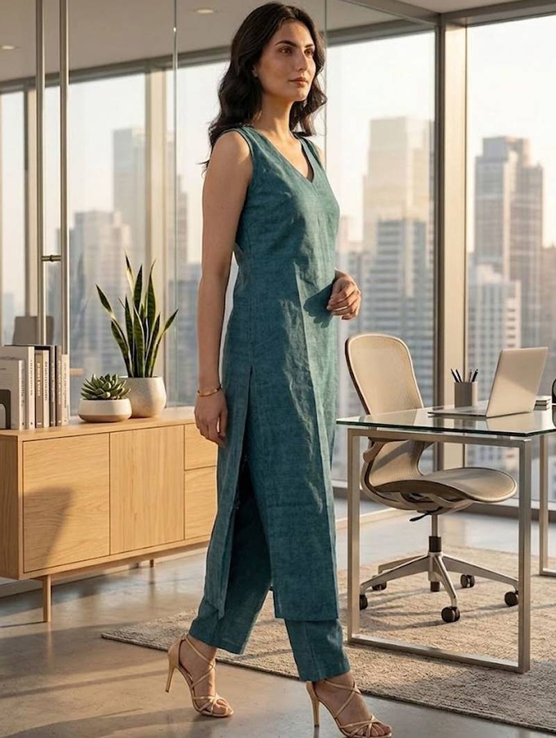 Women Regular Kurta with Trousers