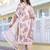Floral Printed Mirror Work Pure Cotton Straight Kurta with Trousers & Dupatta