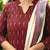 Beautiful maroon pochampally ikkat handloom cotton straight kurta set with dupatta