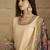 Yoke Design Round Neck Straight Kurta With Palazzos And Dupatta