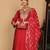 Maroon Paisley Embroidered Regular Sequinned Kurta With Trouser With Dupatta