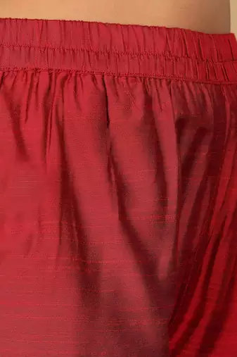 Maroon Paisley Embroidered Regular Sequinned Kurta With Trouser With Dupatta