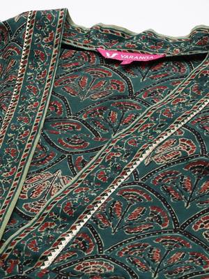 Women Ethnic Motifs Printed Gotta Patti Kurta with Trousers & With Dupatta 2