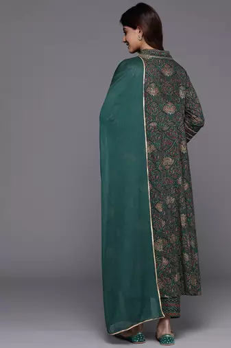 Women Ethnic Motifs Printed Gotta Patti Kurta with Trousers & With Dupatta