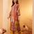 Women Ethnic Motifs Printed Regular Gotta Patti Chanderi Silk Kurta Trousers