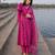 Beautiful rani pink bandhani print cotton straight kurta set