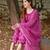 Beautiful rani pink bandhani print cotton straight kurta set