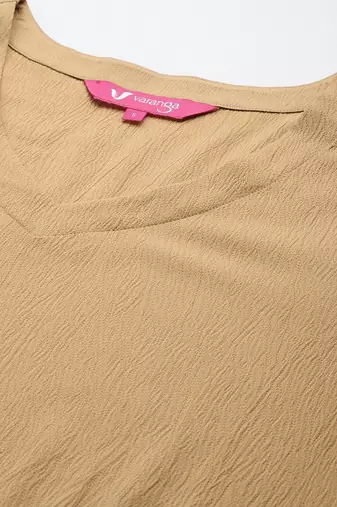 Regular Silk Crepe Kurta with Trousers & Dupatta