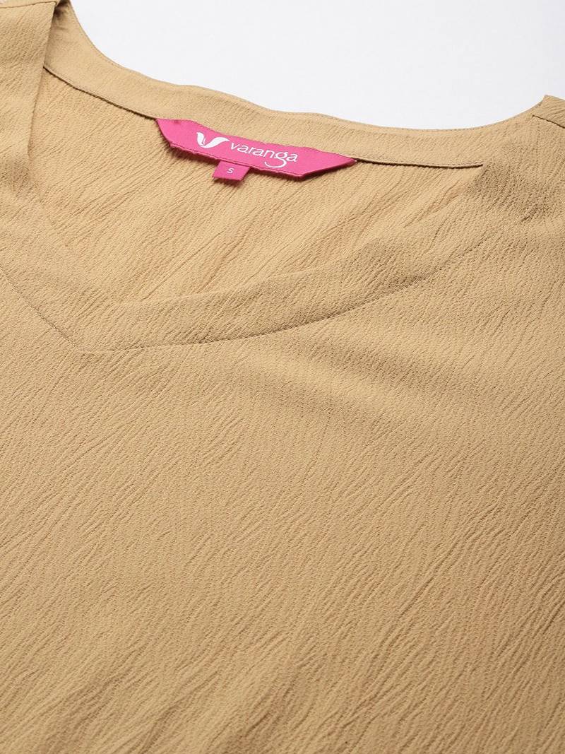 Regular Silk Crepe Kurta with Trousers & Dupatta
