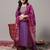 Geometric Woven Design Regular Zari Kurta with Trousers & Dupatta