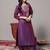 Geometric Woven Design Regular Zari Kurta with Trousers & Dupatta