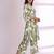 Floral Printed V-Neck Pure Cotton Straight Kurta With Trousers