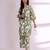 Floral Printed V-Neck Pure Cotton Straight Kurta With Trousers