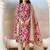 Women Floral Printed Regular Mirror Work Kurta with Trousers & With Dupatta